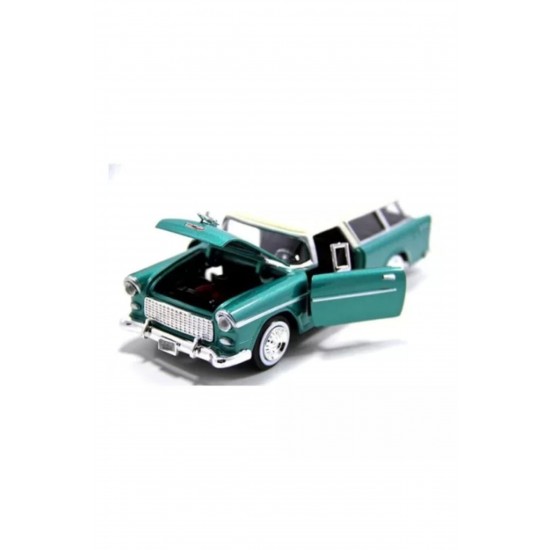 Motormax 1955 Chevy Bel Air Nomad -Yeşil 1:24 Model Araba