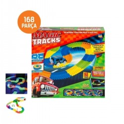 168 Parça Magic Tracks Yarış Pisti Ve 1 Adet Pilli Araba-23082235