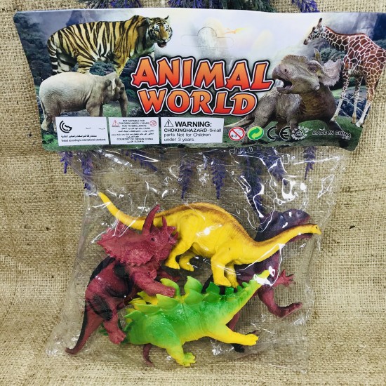 Animal World Poşette Oyuncak Dinozorlar Dünyası BÜYÜK BOY