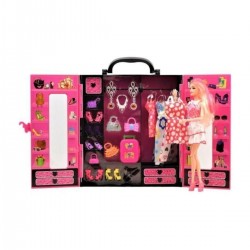 Barbie Gardrop Çanta 30 Parça Aksesuarlı