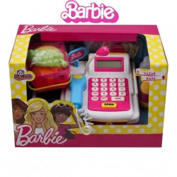 Barbie Yazar Kasa Eğitici Oyuncak Aksesuarlı Market Kasası VARDEM