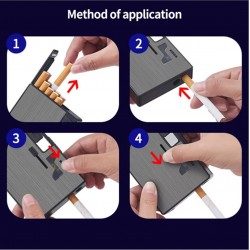 Çakmaklı USB Girişli Mentollü Sigara Tabakası Gümüş