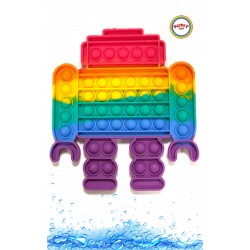 Dev Boy Robot Popit 19cmx21,5cm Gökkuşağı