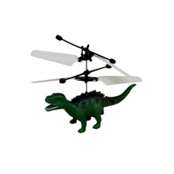 El Sensörlü Harekete Duyarlı Uçan Dinozor Helikopter Yeşil