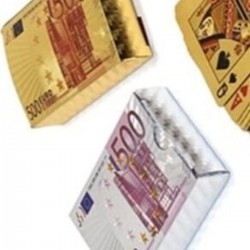 Gold Iskanbil Kağıdı Destesi Dolar- Euro Tasarımlı