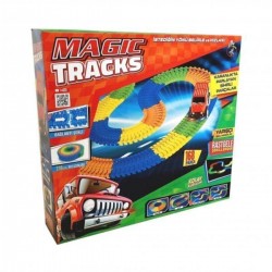 Magic Tracks Hareketli Raylar 168 Parça, Işıklı Araba , Raylı Araba Y058