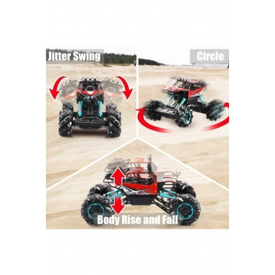 Metal 4x4 Off Road Rc Ve El'den Kontrol 2.4 Ghz Drift King, Rock Crawler