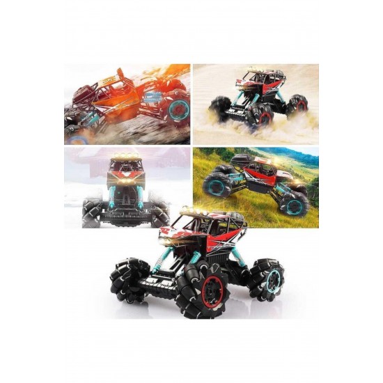 Metal 4x4 Off Road Rc Ve El'den Kontrol 2.4 Ghz Drift King, Rock Crawler