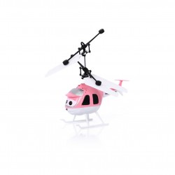 Mini Kızılötesi Sensörlü Helikopter Pembe