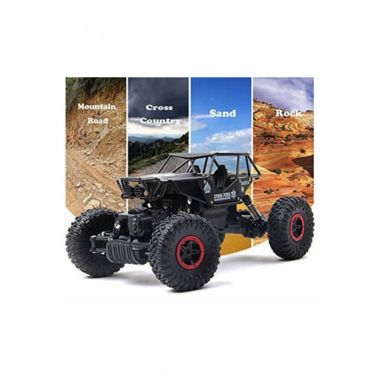 Rock Crawler Off Road - Metal Gövde 2.4ghz 4x4 U/k Dağda, Çölde, Kayalıklarda Giden Buggy Jeep