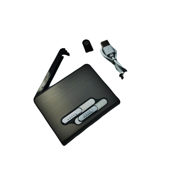 USB Şarjlı Kısa Sigara Çıkaran Çakmaklı Tabaka