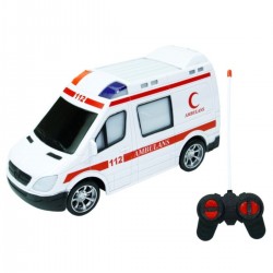 Uzaktan Kumandalı 1:18 Full Fonksiyonlu Ambulans Aracı