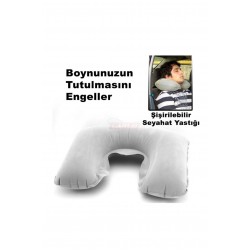 Yastık Şişme Boyun Seyahat Yastığı