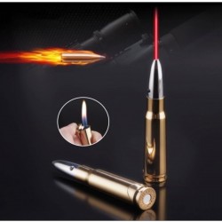 Yeni Altın Ucu Lazer Kızılötesi Alev Mermi Çakmak Yaratıcı Askeri Model